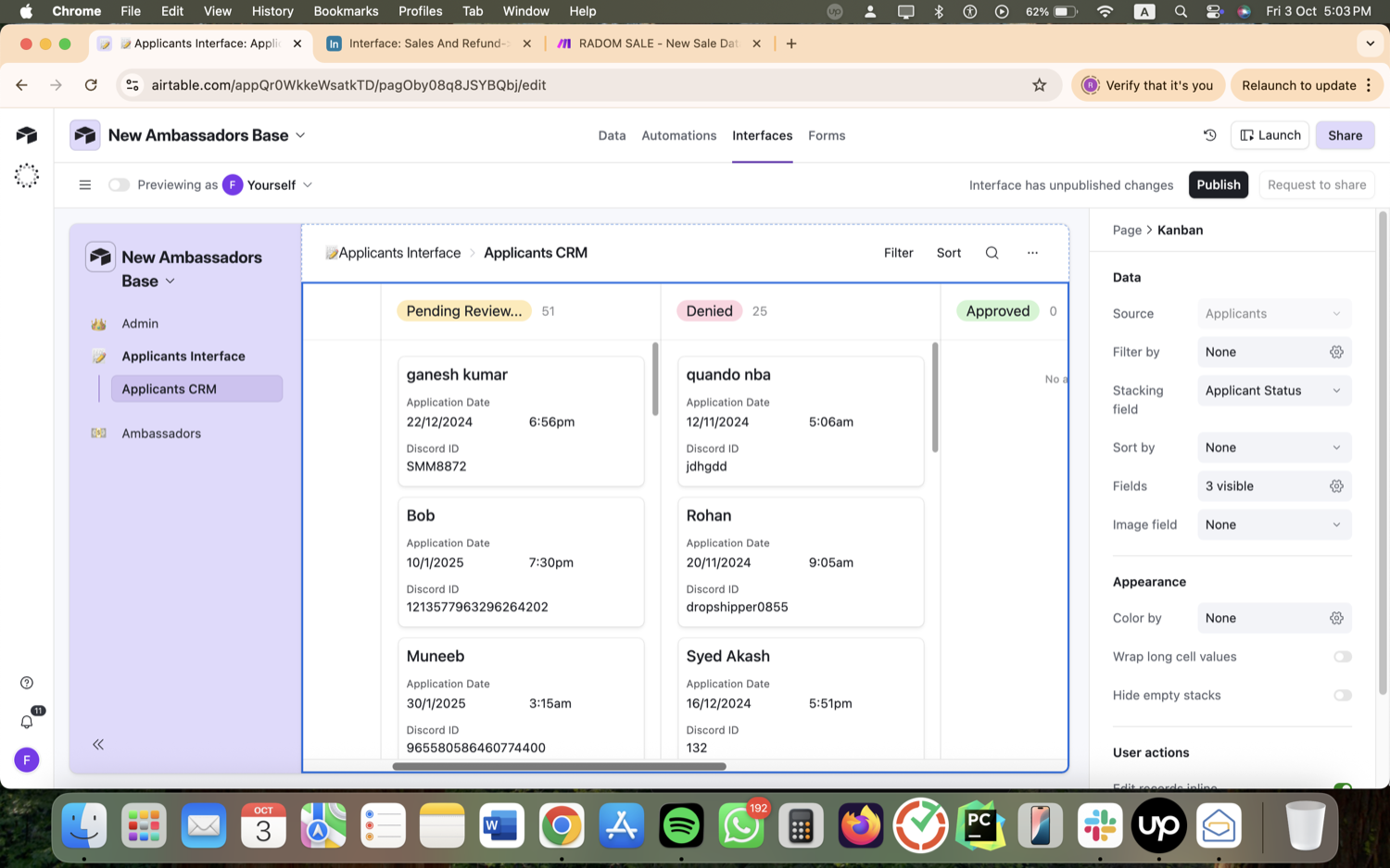 Creator Ambassador Program Ops - Airtable, Make.com & Zapier screenshot 26